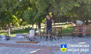 В Олешках планується оновлення центральної площі