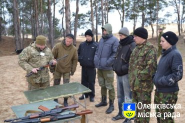 Відбулись чергові навчання роти територіальної оборони міста Олешки