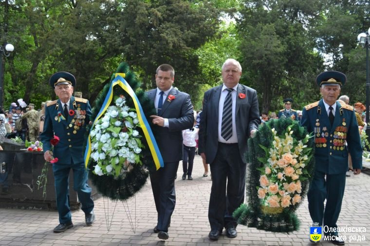Святкування Дня Перемоги в Олешках