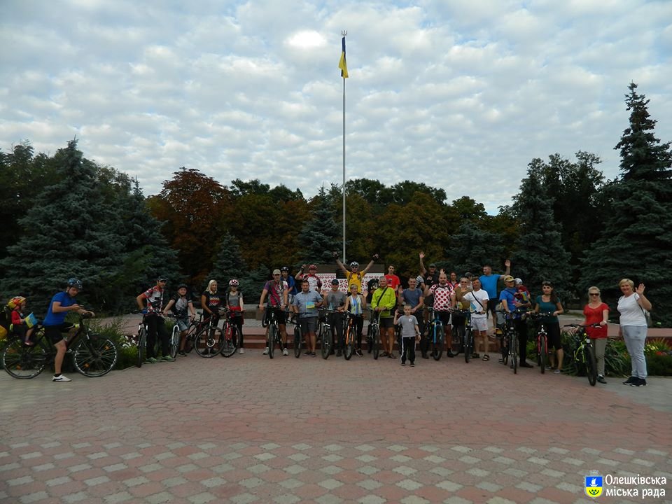 Відбувся велопробіг по визначним місцям Олешок