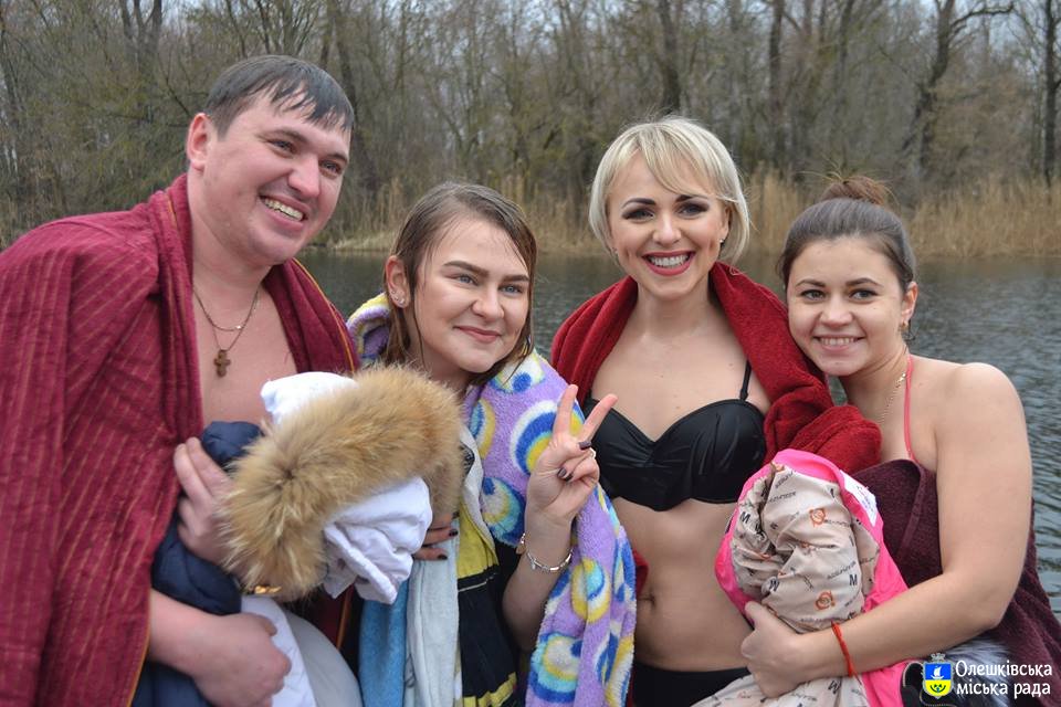 Святкування Водохреща в Олешках