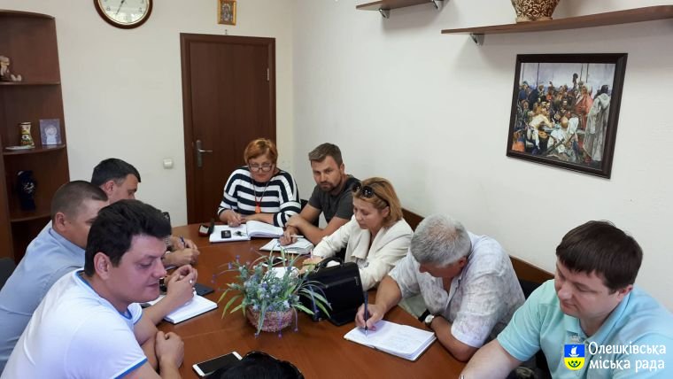 В Олешківській міській раді відбулася робоча нарада по підготовці до зими
