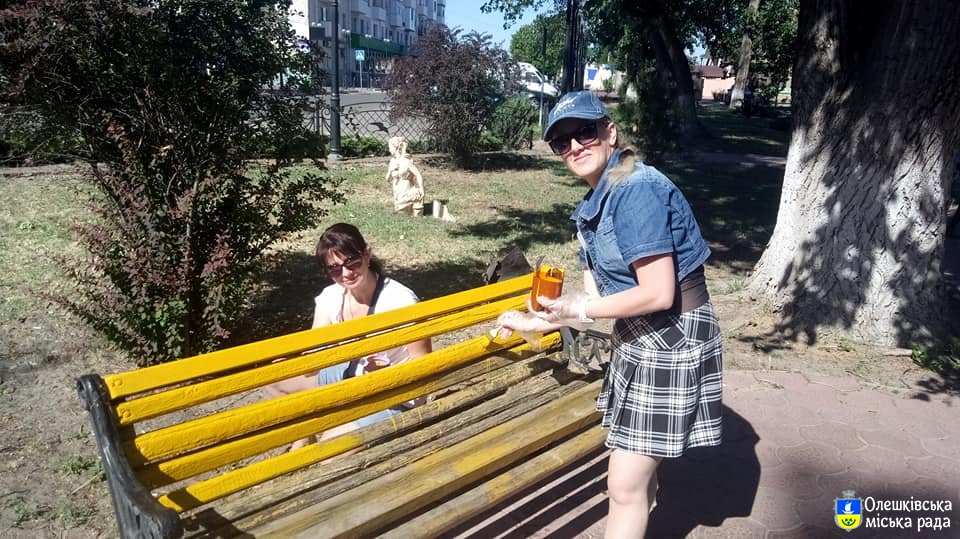 Благоустрій місць відпочинку та майданчику для дозвілля дітей в Олешках
