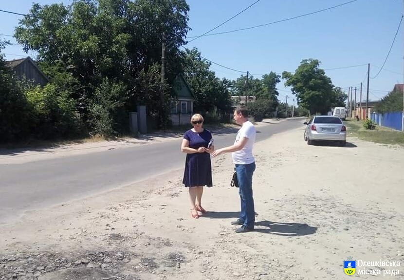 Організація безпечного дорожнього руху в Олешках