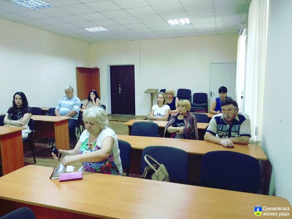 Засідання евакуаційної комісіїв м. Олешках
