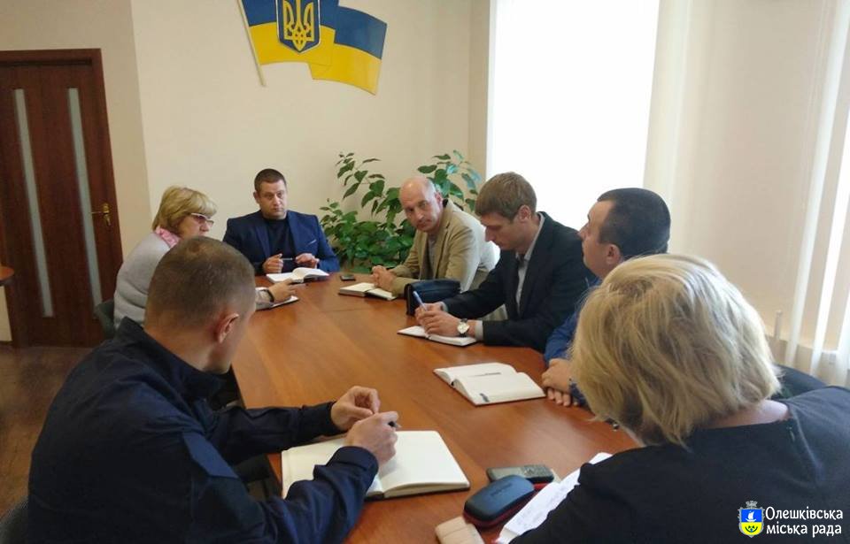 Олешківський міський голова провів нараду з представниками силових структур