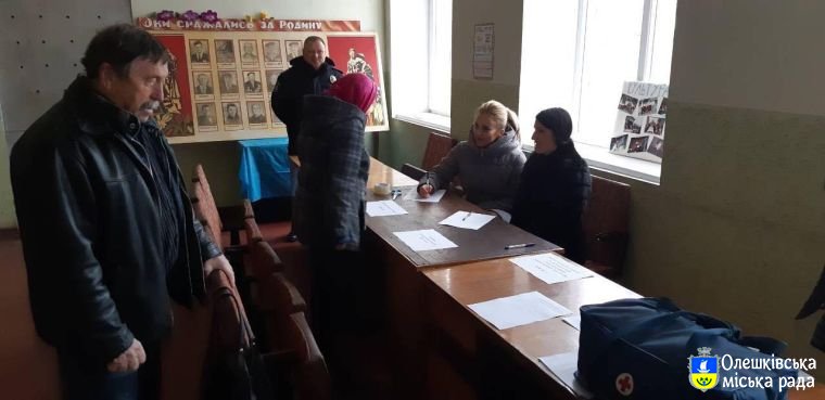 Тренувальні навчання з Цивільної оборони в Олешках