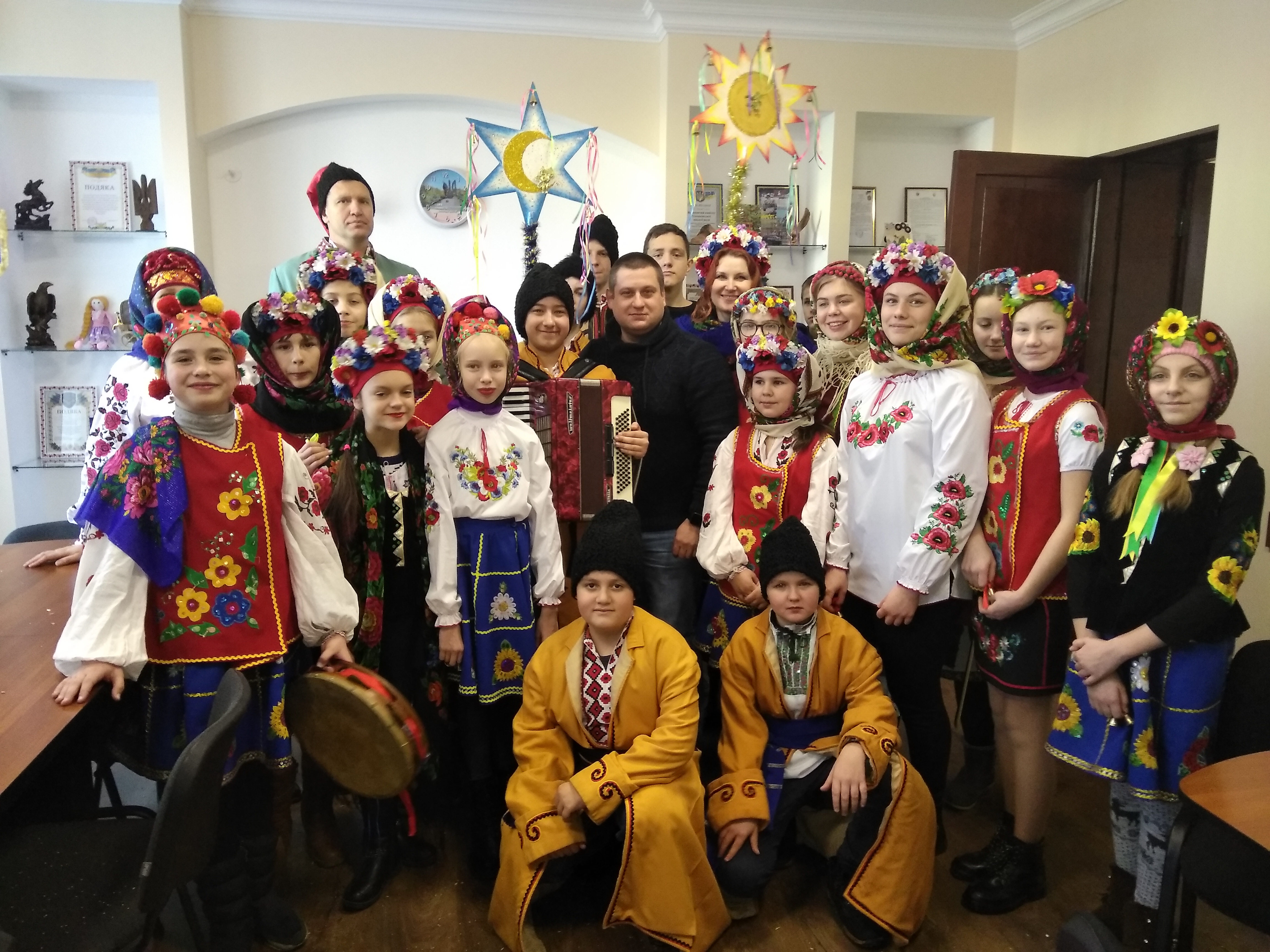 Як Олешківська міська рада зустрічала колядників