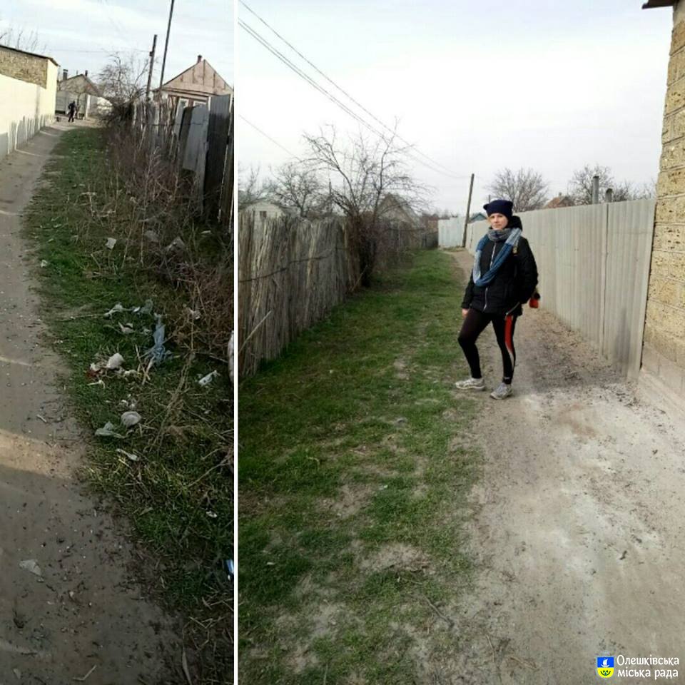 #Trashtag челлендж в Олешках набирає обертів