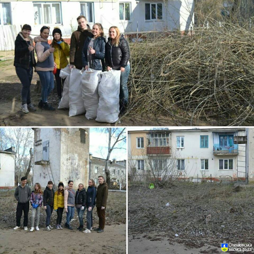 В Олешках весна – час наведення порядку