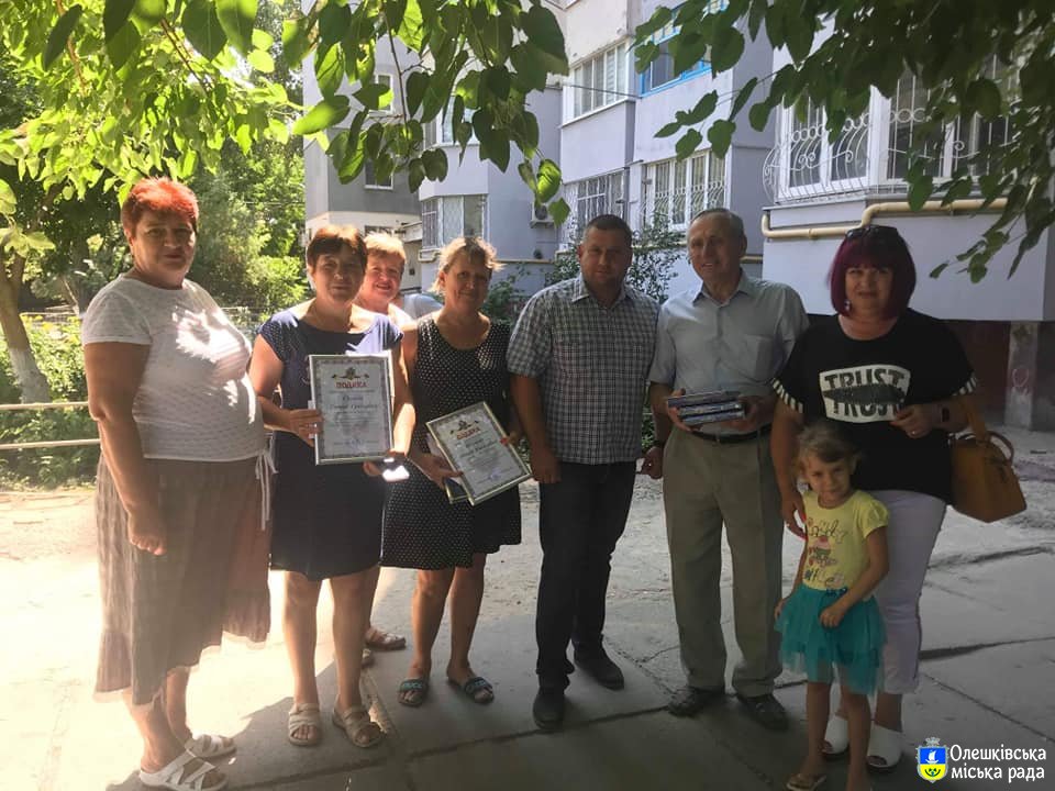 Відзначення кращих активістів Олешок