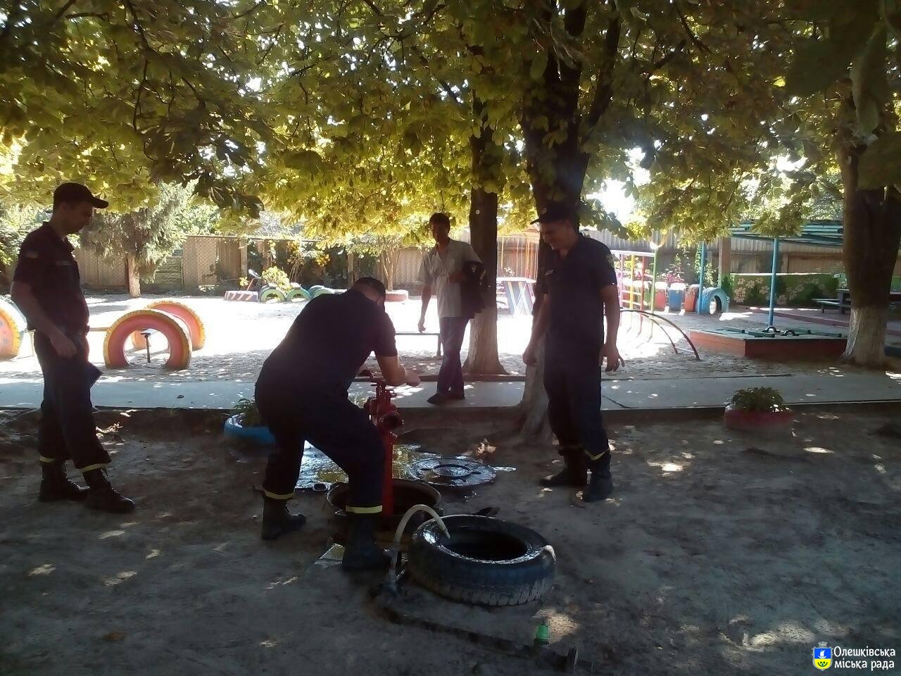 В Олешківських ДНЗ здійснено заходи щодо утримання в належному стані засобів протипожежної безпеки