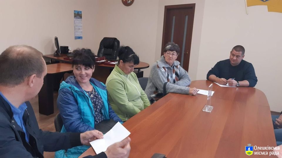 Чергова зустріч Олешківського міського голови з жителями селища Пойма
