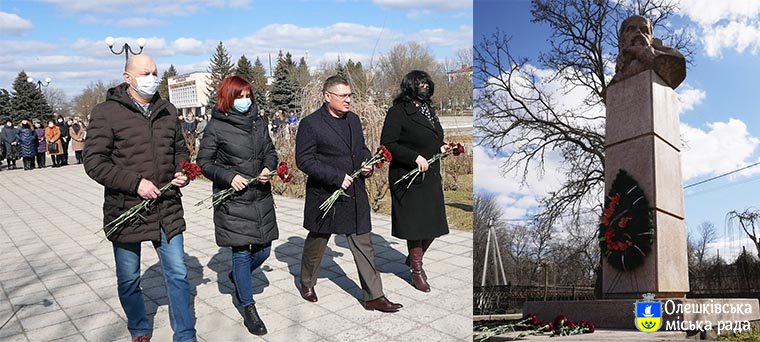 Річницю від дня народження Кобзаря відзначили в Олешках