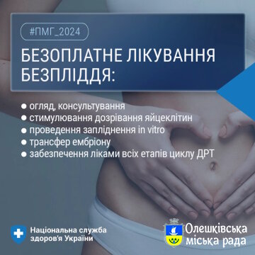 Безоплатну послугу з лікування безпліддя в Україні надають 15 медичних закладів