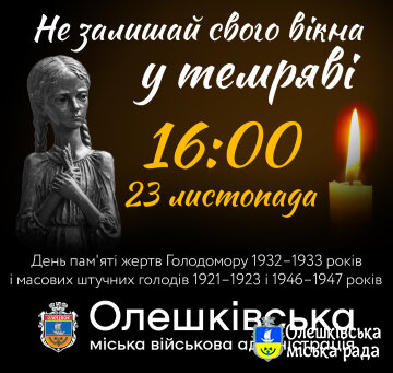 «Запали свічку пам’яті за жертвами Голодомору.