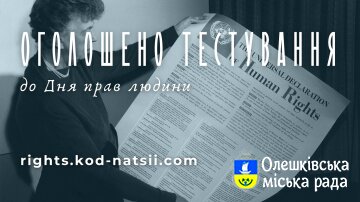 Освітньою платформою Національного Фестивалю “Код Нації” оголошується проведення Тестування до Дня прав людини