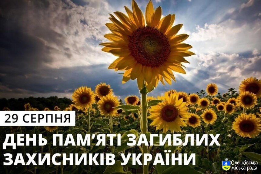 29 серпня – День пам’яті захисників України, які загинули в боротьбі за незалежність, суверенітет і територіальну цілісність України.